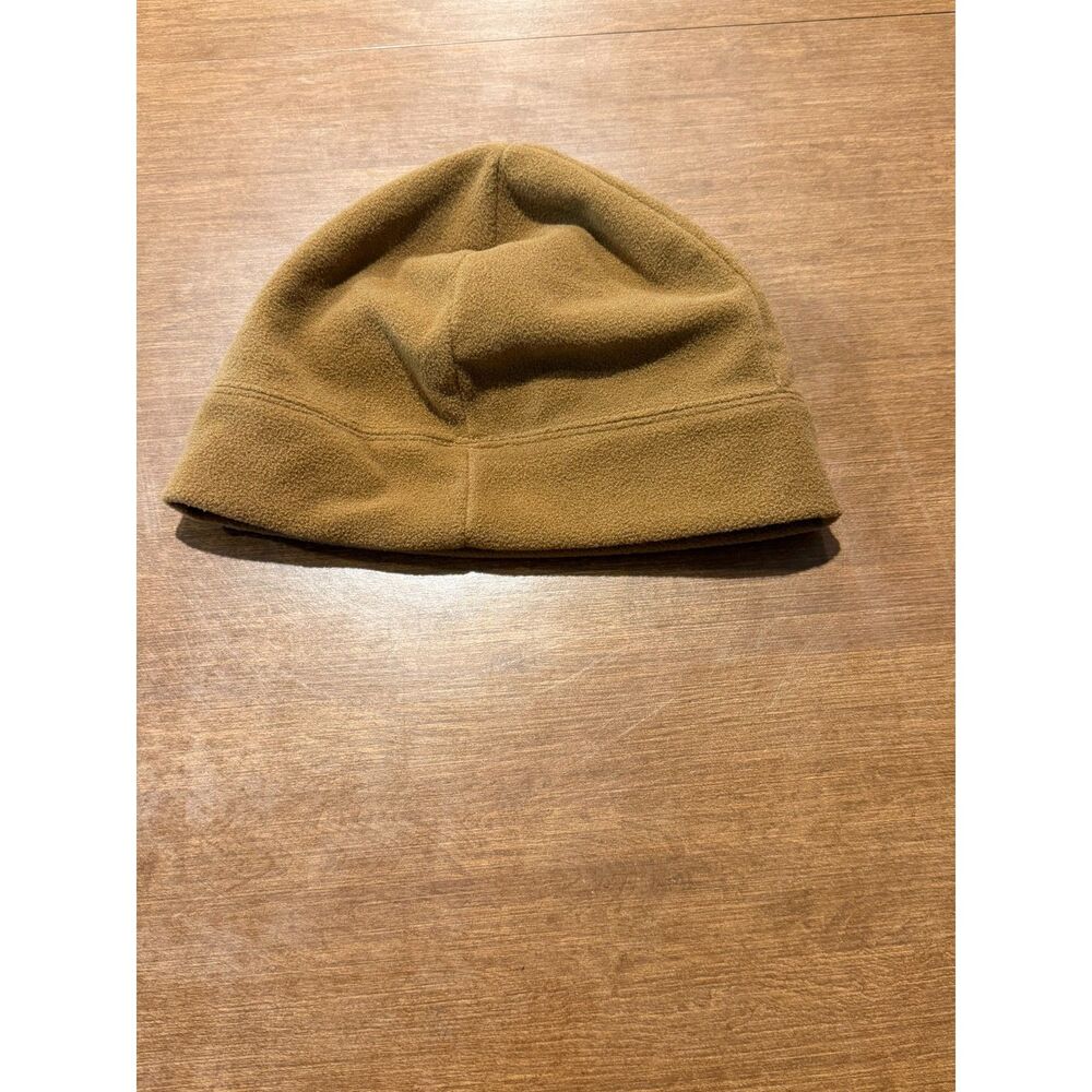 Carhartt Brown Fleece Beanie Winter Hat Embroidered Logo